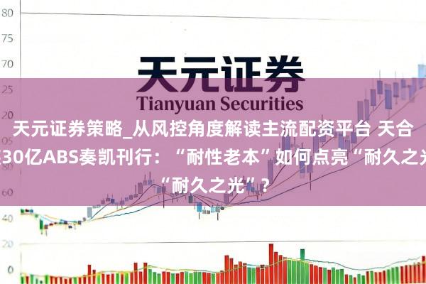 天元证券策略_从风控角度解读主流配资平台 天合大族30亿ABS奏凯刊行：“耐性老本”如何点亮“耐久之光”？