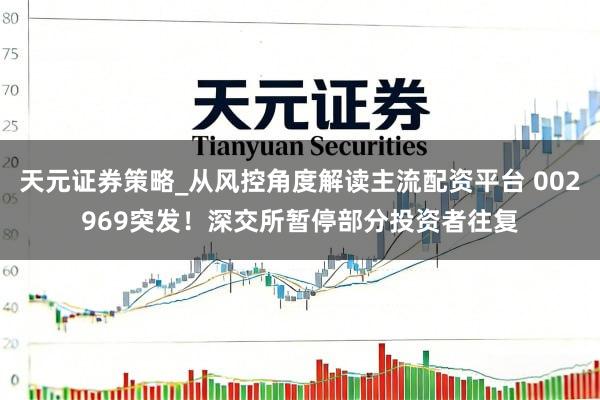 天元证券策略_从风控角度解读主流配资平台 002969突发！深交所暂停部分投资者往复